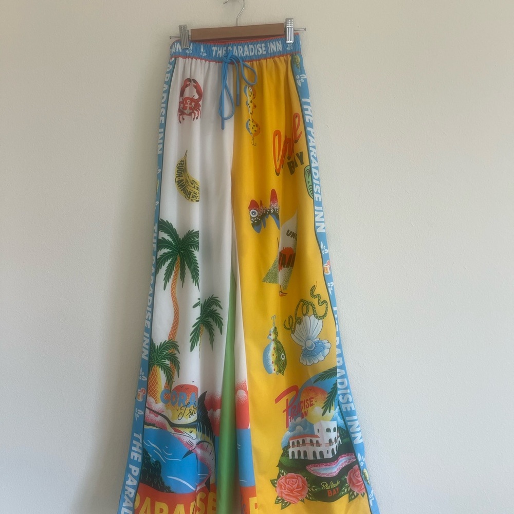 Colorful Tropical Print Women's Jumpsuit - Picture 9 of 13